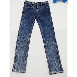 Basic House Series Sz 6 Skinny Mid Rise Denim Fleece Acid Wash Lined Warm Winter